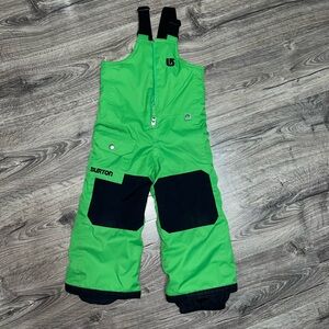 Burton Kids' Green and Black Overalls
